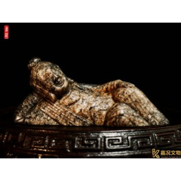 Ming Hetian Reclining Buddha