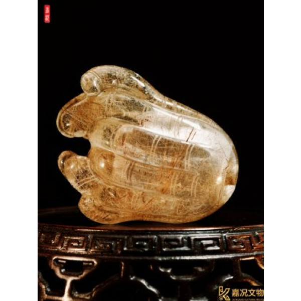 Qing Rutilated Quartz Snuff Bottle
