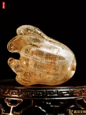 Qing Rutilated Quartz Snuff Bottle
