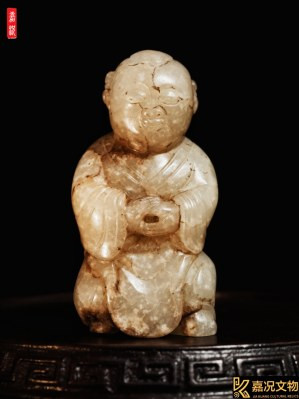 Mongol-Jin White Jade Figure